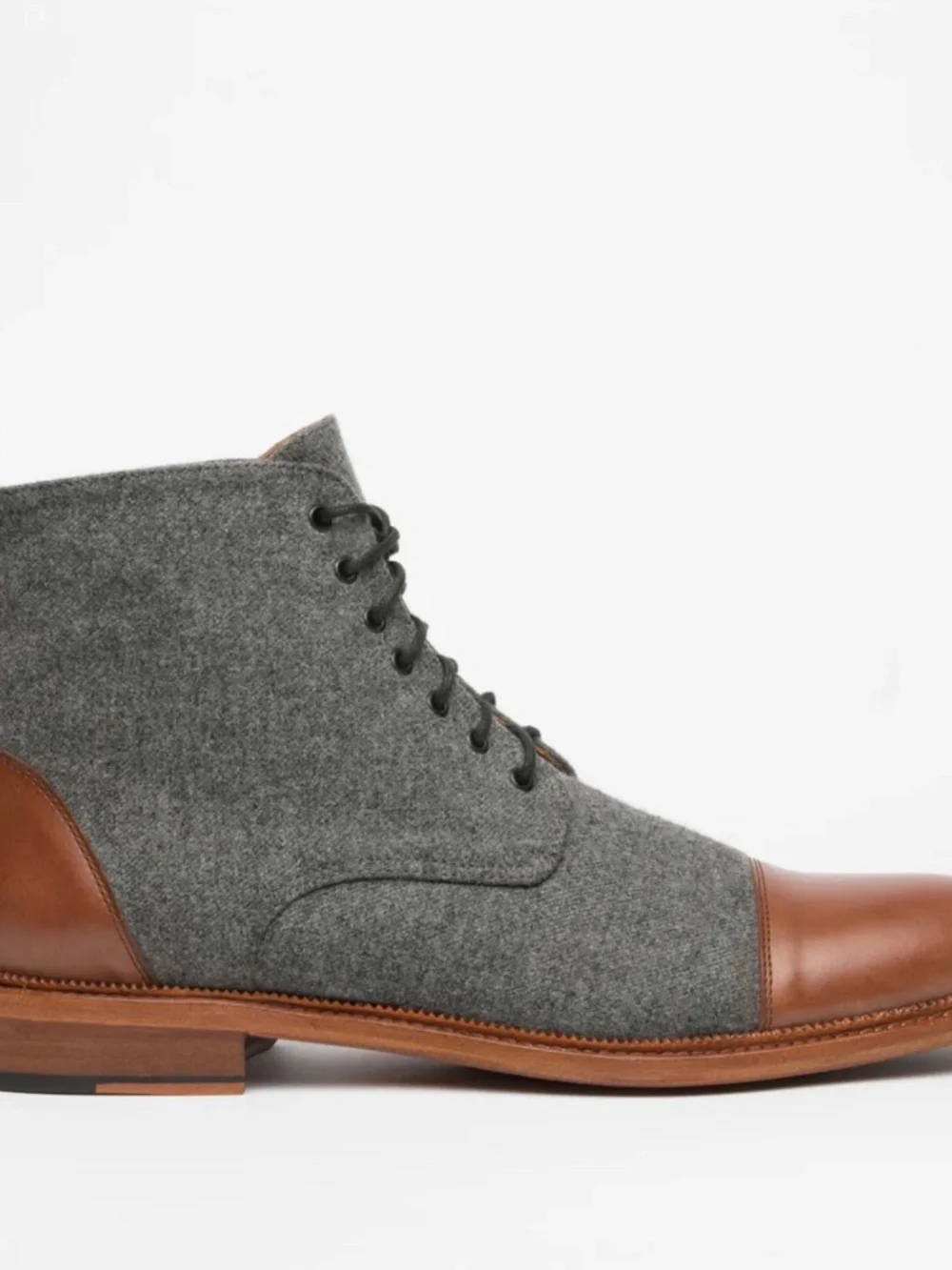 THE JACK BOOT IN GREY/BROWN